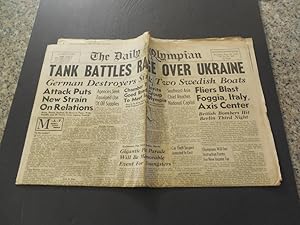 Daily Olympian Aug 26 1943 Tank Battles Rage Over Ukraine WW II