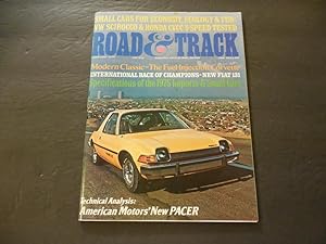 Road & Track Feb 1975 Bring Back The Fish Bowl