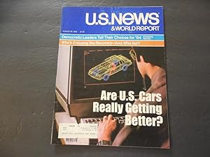 Seller image for US News World Report Aug 29 1983 Are U.S. Cars Getting Better? for sale by Joseph M Zunno