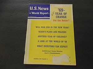 Seller image for US News World Report Jan 6 1969 Nixon's Plans And Policies; Vietnam for sale by Joseph M Zunno