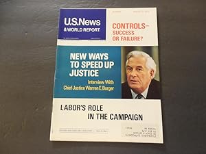 Seller image for US News World Report Aug 21 1972 New Ways To Speed Up Justice for sale by Joseph M Zunno