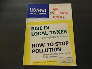 Seller image for US News World Report Nov 23 1970 How To Stop Pollution; Rising Taxes for sale by Joseph M Zunno