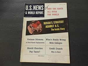 Seller image for US News World Report Jun 16 1969 Vietnam; Churches; Credit; Riots for sale by Joseph M Zunno