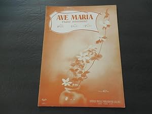 Ave Maria Franz Schubert 1940 Amsco Music Publishing