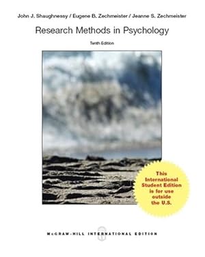 Seller image for Research Methods in Psychology (Int'l Ed) (Paperback) for sale by AussieBookSeller