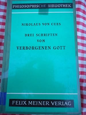 Image du vendeur pour Drei Schriften vom verborgenen Gott mis en vente par Frederic Delbos