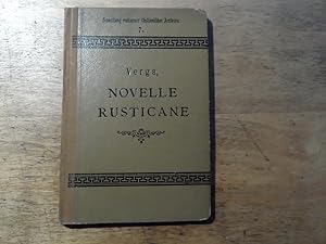 Immagine del venditore per Novelle Rusticane (Cavalleria rusticana) venduto da Ratisbona Versandantiquariat