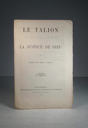 Le Talion. La justice de Dieu. Février 1864