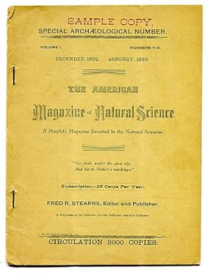 The American Magazine of Natural Science Volume 1 Numbers 7-8 (Special Archaeological Number, Dec...