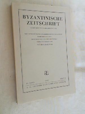 Bild des Verkufers fr Byzantinische Zeitschrift. 88. Band. 1995. Heft 2 u zum Verkauf von Versandantiquariat Christian Back