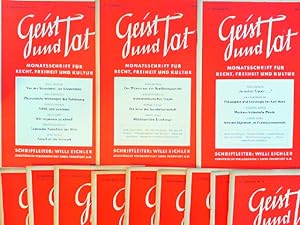 Geist und Tat. Monatsschrift für Recht, Freiheit und Kultur