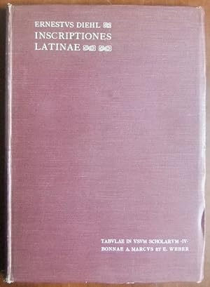 Inscriptiones latinae. collegit Ernestus Diehl / Tabulae in usum scholarum ; 4