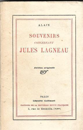 Seller image for Souvenir concernant Jules Lagneau for sale by LES TEMPS MODERNES