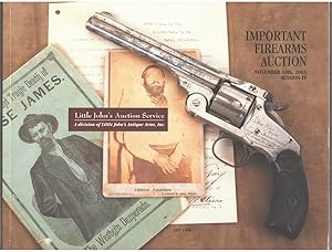Seller image for Important Firearms Auction, November 10th, 2003, Session IV for sale by Aardvark Book Depot