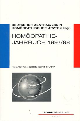Imagen del vendedor de Homopathie-Jahrbuch 1997/98. Herausgeber: Deutscher Zentralverein Homopathischer rzte e.V. a la venta por Fundus-Online GbR Borkert Schwarz Zerfa