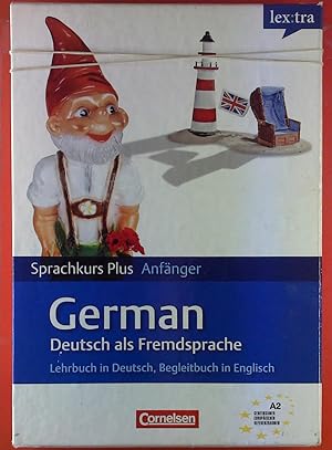 Bild des Verkufers fr German Deutsch als Fremdsprache. Lehrbuch in Deutsch, Begleitbuch in Englisch. Sprachkurs Plus Anfnger. Lehrbuch, Begleitbuch und 2 CDs. Lextra. zum Verkauf von biblion2