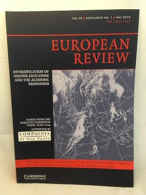 Immagine del venditore per European Review: Vol. 18, Supplement No. 1, May 2010 venduto da PsychoBabel & Skoob Books