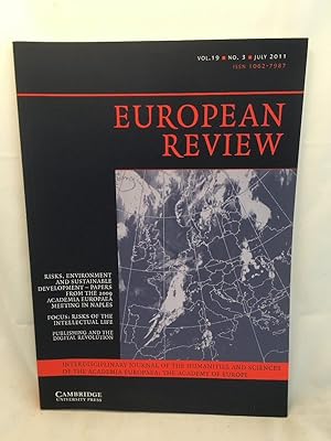 Seller image for European Review: Vol. 19, No. 3, July 2011 for sale by PsychoBabel & Skoob Books