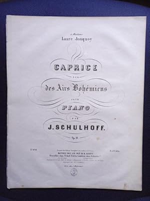 Seller image for Caprice sur des Airs Bohmiens pour Piano. Op. 10. for sale by Antiquariat Klabund Wien