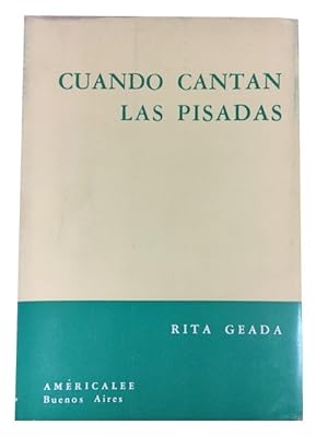 Seller image for Cuando cantan las pisadas for sale by McBlain Books, ABAA