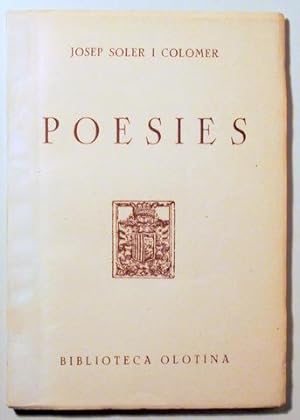 Seller image for POESIES - Biblioteca Olotina 1952 for sale by Llibres del Mirall
