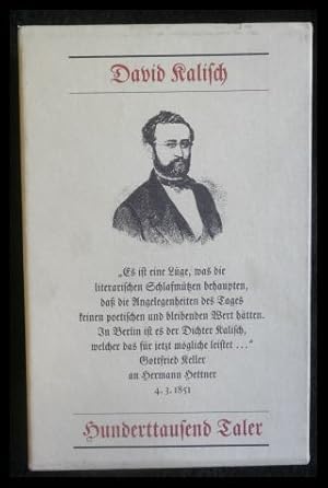 Bild des Verkufers fr Hunderttausend Taler. Altberliner Possen 1846-1851 Band I und II im Schuber, Neu herausgegeben und mit einem Vorwort von Manfred Nbel zum Verkauf von ANTIQUARIAT Franke BRUDDENBOOKS