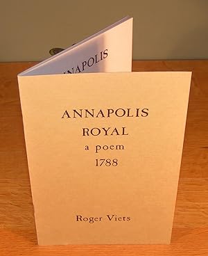 Seller image for ANNAPOLIS ROYAL a poem 1788 for sale by Librairie Montral
