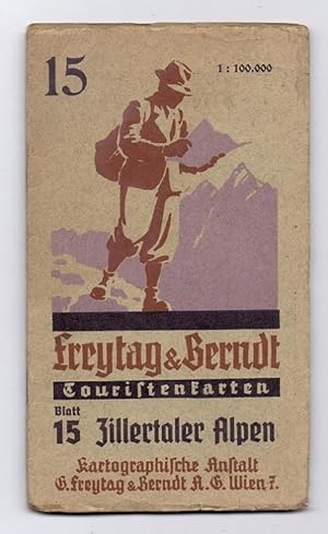 Freytag & Berndt Touristenkarten, Blatt 15: Zillertaler Alpen. Maßstab 1 : 100.000. Stand vom Jul...