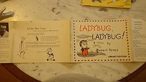 Bild des Verkufers fr Ladybug, Ladybug ! by Robert Kraus In Color Dustjacket & LIBRARY EDITION PRINTED ON DJ, , Little BOY & LADYBUG INSECT NURSERY RHYME Story zum Verkauf von Bluff Park Rare Books