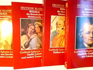 Bild des Verkufers fr Deutsche Klassiker Bibliothek der literarischen Meisterwerke 4 Bnde zum Verkauf von Antiquariat Buchhandel Daniel Viertel