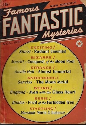 Seller image for FAMOUS FANTASTIC MYSTERIES: November, Nov. 1939 for sale by Books from the Crypt