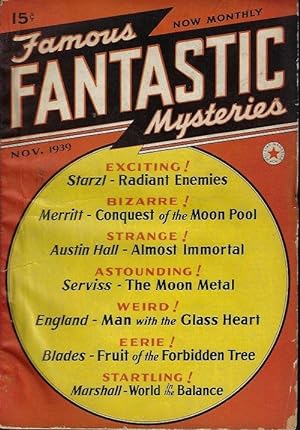 Seller image for FAMOUS FANTASTIC MYSTERIES: November, Nov. 1939 for sale by Books from the Crypt