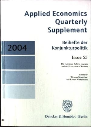 Bild des Verkufers fr The European reform logjam and the economics of reform Applied economics quarterly / Supplement ; Iss. 55; Arbeitsgemeinschaft Deutscher Wirtschaftswissenschaftlicher Forschungsinstitute: Annual meeting of the Association of German Economics Research Institutes ; 67 zum Verkauf von books4less (Versandantiquariat Petra Gros GmbH & Co. KG)