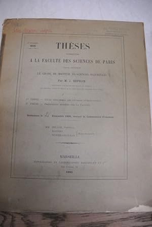 Etude Geologique des Environs d'Orleansville. Propositions Donnees par la Faculte. Theses present...