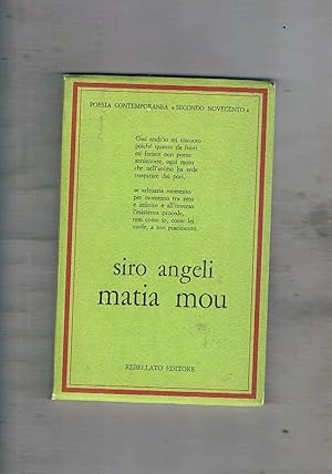 Immagine del venditore per Maria Mou. Poesie. Prima edizione. venduto da Libreria Gull