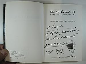 Imagen del vendedor de SEBASTI GASCH, CRTIC D'ART I CRONISTA DE CIRC a la venta por Costa LLibreter