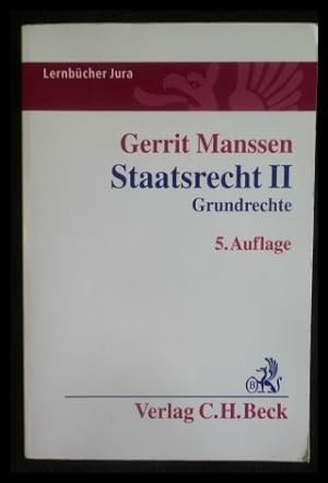 Seller image for Staatsrecht II Grundrechte for sale by ANTIQUARIAT Franke BRUDDENBOOKS