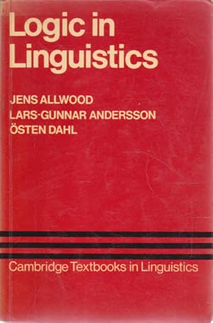 Bild des Verkufers fr Logic in Linguistics; Cambridge Textbooks in Linguistics zum Verkauf von Goulds Book Arcade, Sydney