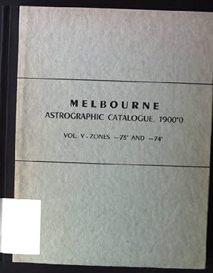 Image du vendeur pour Melbourne Astrographic Catalogue, 19000, Vol. 5 mis en vente par books4less (Versandantiquariat Petra Gros GmbH & Co. KG)