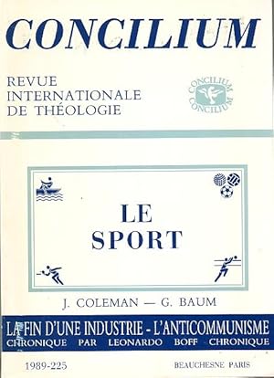 Concilium N°225 - Revue internationale de théologie - Le Sport.