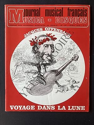 JOURNAL MUSICAL FRANCAIS-N°191-AVRIL 1970-JACQUES OFFENBACH