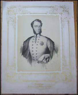 Stephan, Erzherzog von Österreich. Halbfigur in Uniform, Blick nach links. Große Lithographie nac...