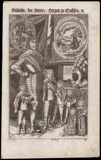 Wilhelm, der Vierte, Herzog zu Sachsen, Jülich, Cleve und Berg. Kupferstich-Porträt von J.C. Clau...