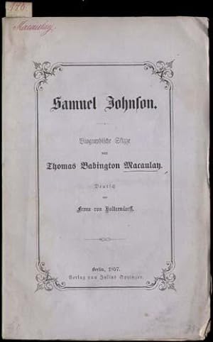 Samuel Johnson. Biographische Skizze.