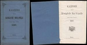 Kalender für die Königliche Hof-Kapelle auf das Jahr 1867.