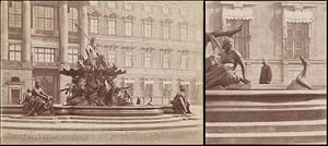 Bild des Verkufers fr Der Neptunbrunnen in Berlin vor dem Schloss am Portal II des Schloplatzflgels. Groformatige Original-Photographie. zum Verkauf von Michael Meyer-Pomplun