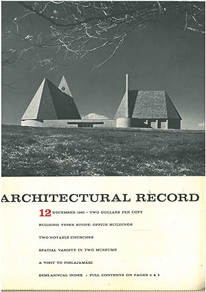 Architectural Record, n. 12, December 1965. Building Types study: Office buildings