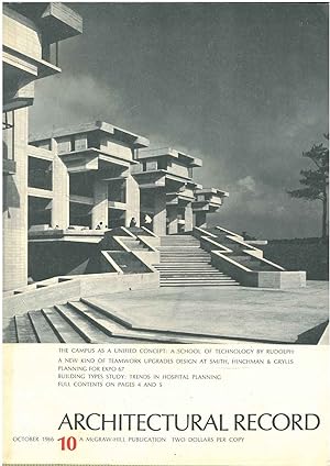 Architectural Record, n. 10, October 1966. Building types study: trends in hospital planning