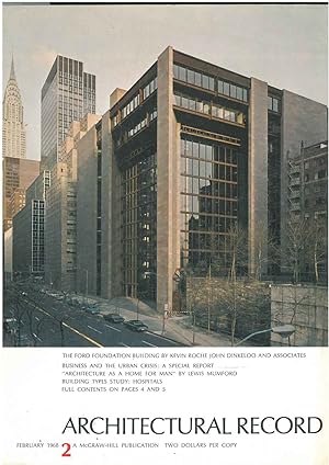 Architectural Record, n.2, February 1968. Building types study: Hospitals