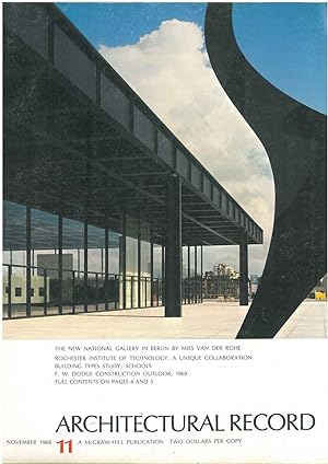 Architectural Record, n.11, November 1968. Building types study: Schools